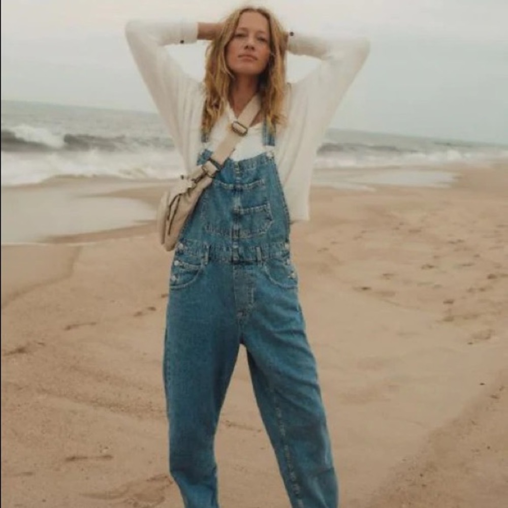 Free People Ziggy Denim Overalls - Worn Once!
